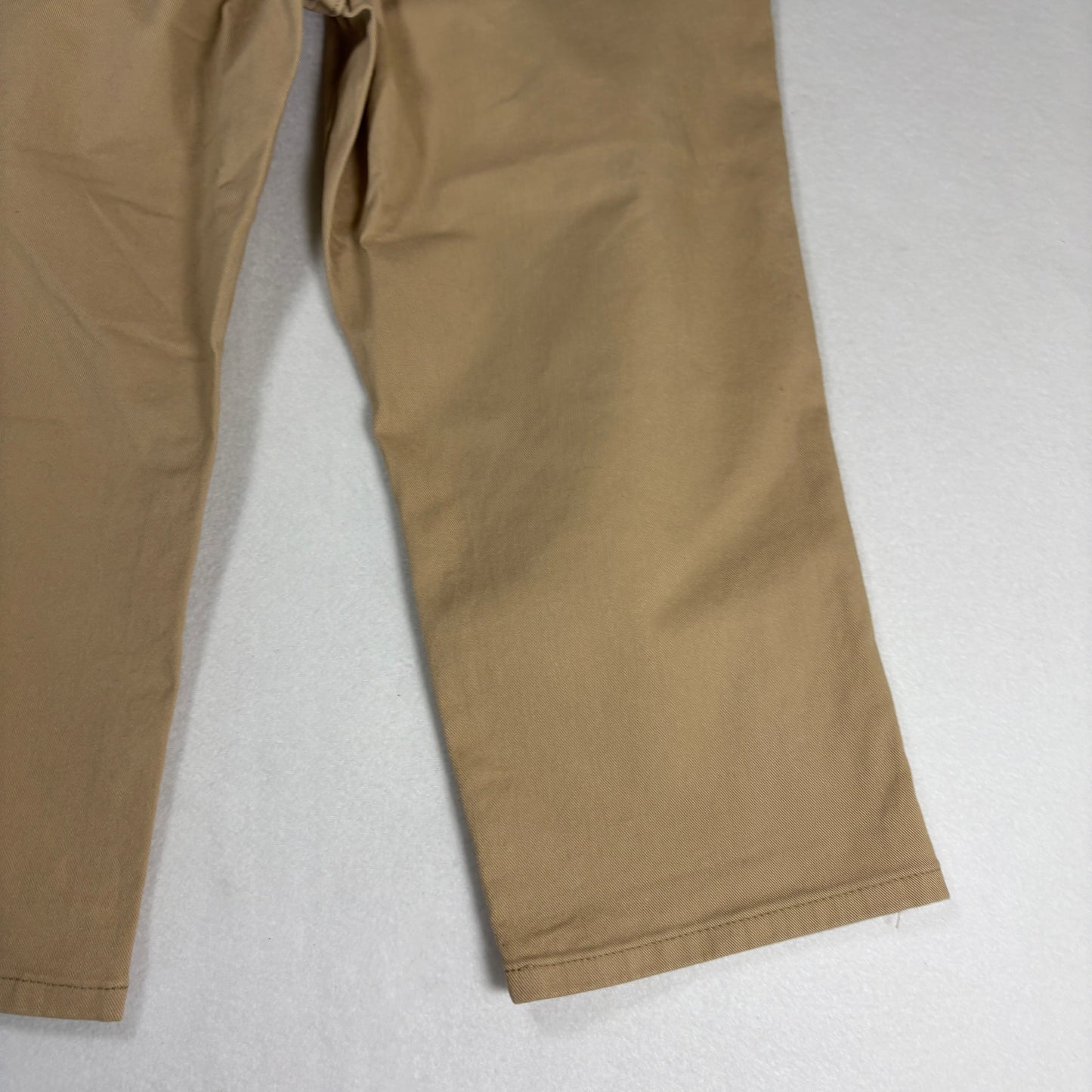 Lee Womens Relaxed Fit Jeans 8M Mid Rise Stretch Khaki Beige Denim Casual