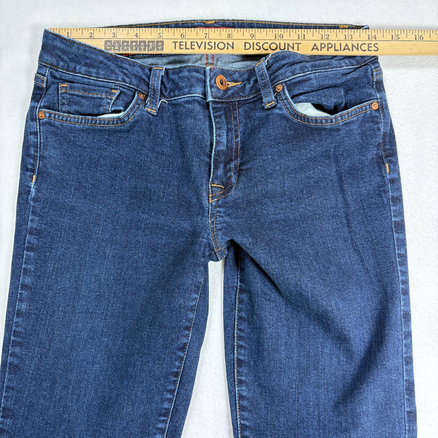 Tommy Hilfiger Womens Jeans Dark Wash Size 8 Straight Leg Denim Y2K Classic