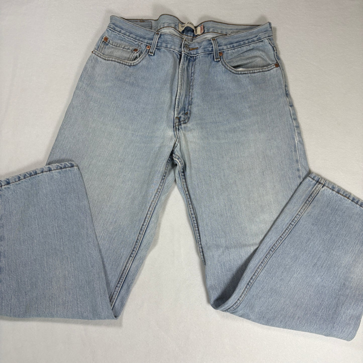 Levis Mens 550 Relaxed Fit Jeans 36x32 Light Wash Baggy 90s Y2K Grunge Denim