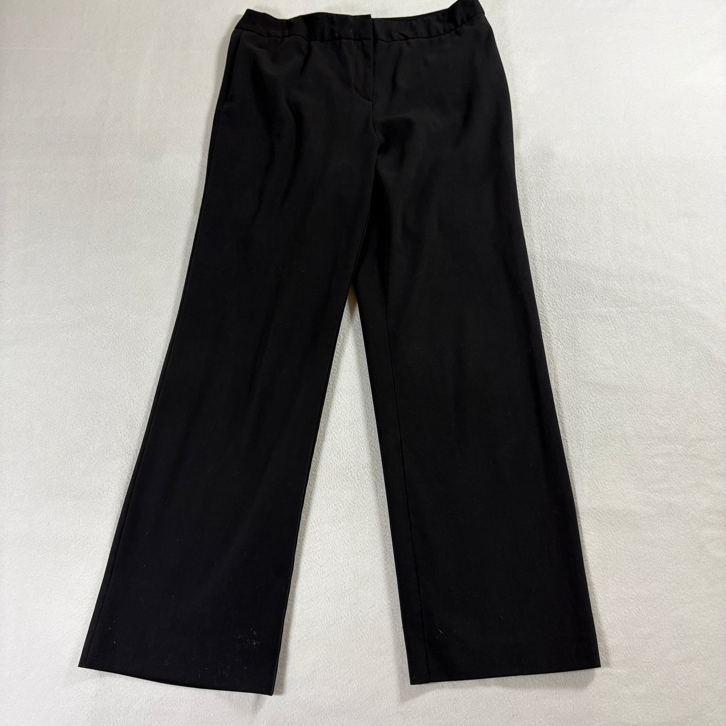 Wide Leg Dress Pants Black Stretch Pull On Style Co Petite 10P Fits Like 30X28