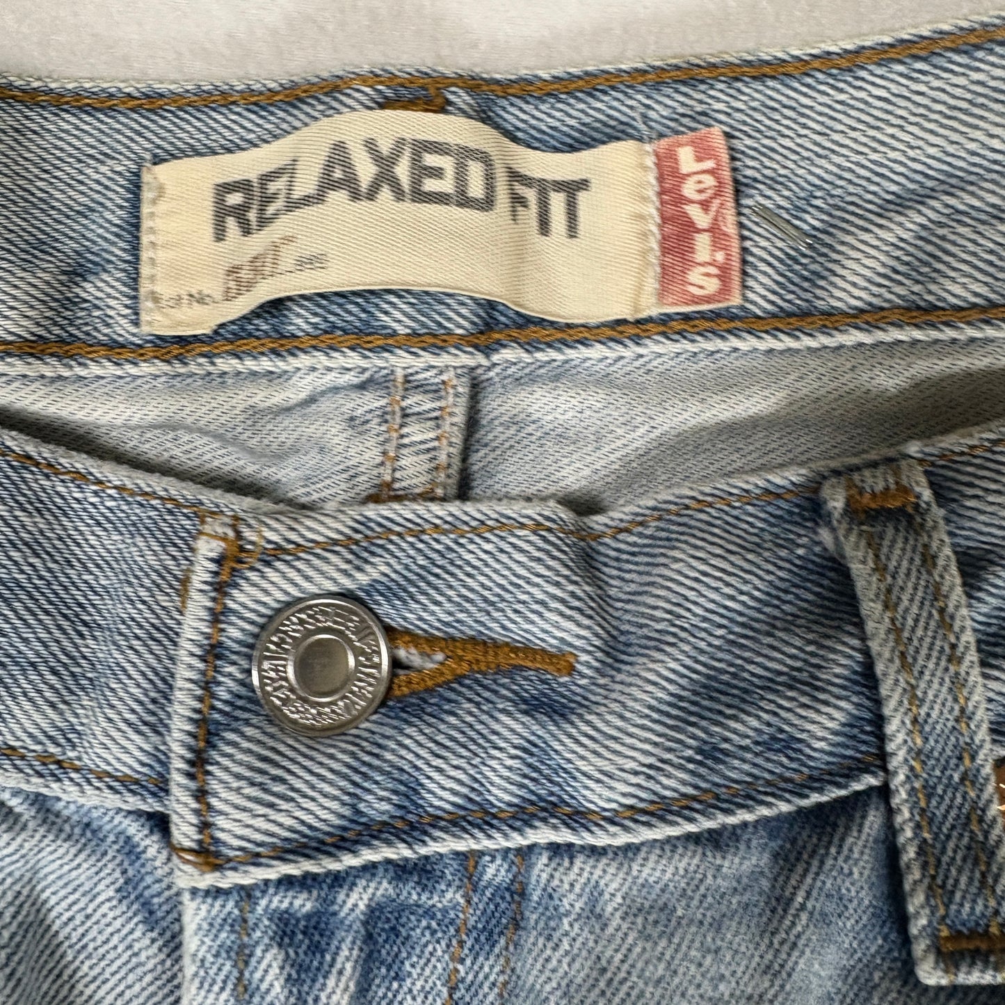 Levis Mens 550 Relaxed Fit Jeans 36x32 Light Wash Baggy 90s Y2K Grunge Denim