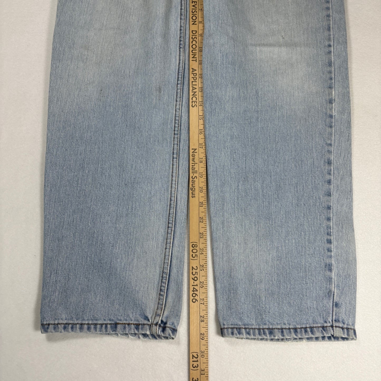 Levis Mens 550 Relaxed Fit Jeans 36x32 Light Wash Baggy 90s Y2K Grunge Denim