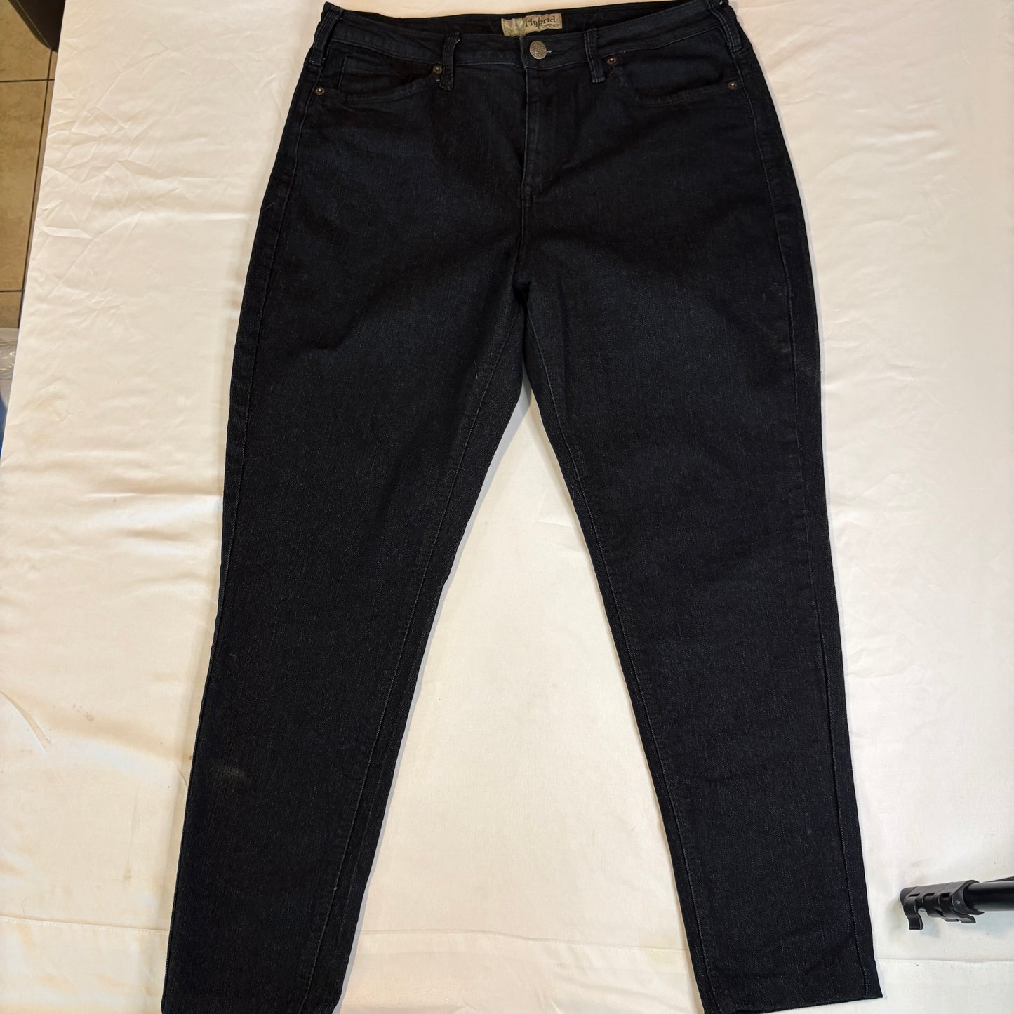 Hybrid Company Women’s Black Stretch Skinny Jeans Size 16 High Rise Denim Pants