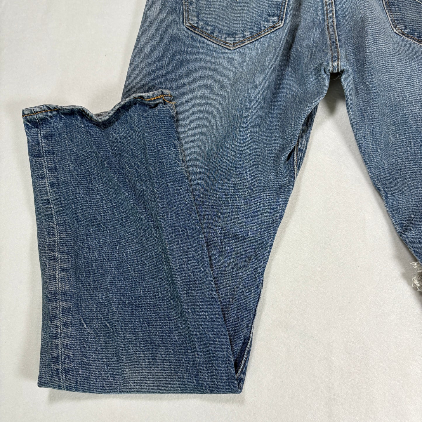 Levis Mens Jeans 36x32 Blue Distressed Ripped Baggy Grunge Y2K Vintage Denim