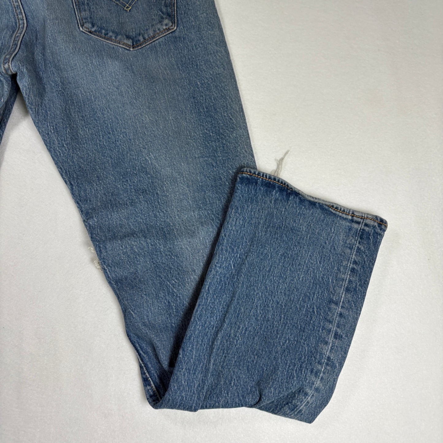 Levis Mens Jeans 36x32 Blue Distressed Ripped Baggy Grunge Y2K Vintage Denim