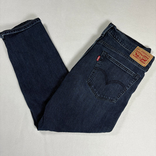 Levis Womens Boyfriend Jeans 29 Dark Wash Relaxed Fit Denim Casual Y2K Vintage