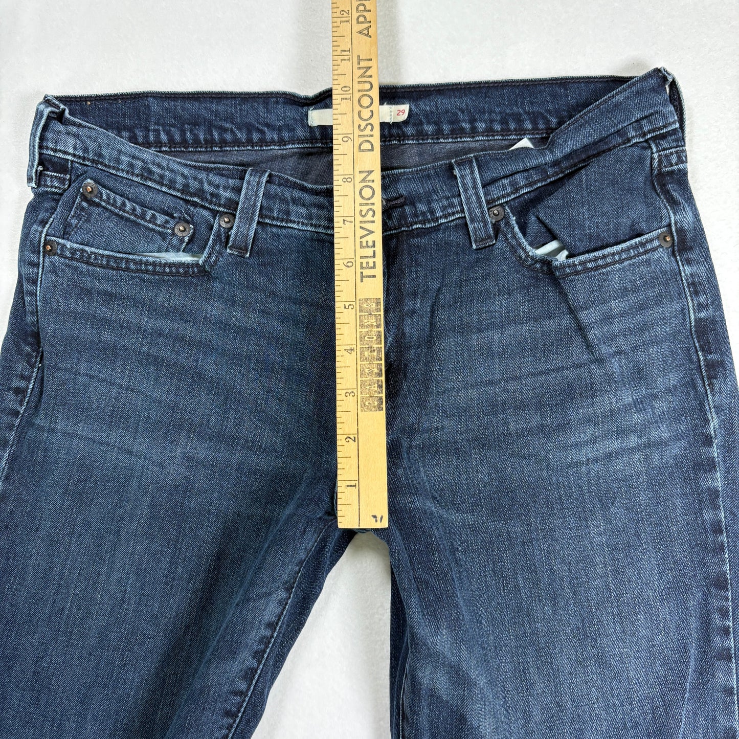 Levis Womens Boyfriend Jeans 29 Dark Wash Relaxed Fit Denim Casual Y2K Vintage