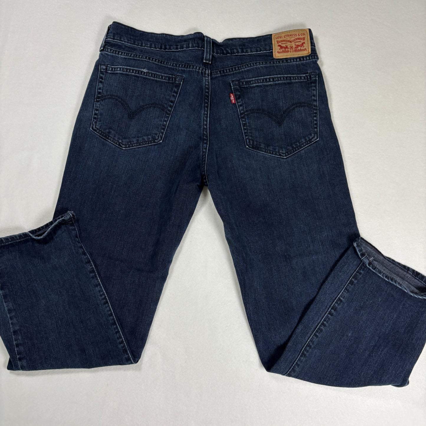 Levis Womens Boyfriend Jeans 29 Dark Wash Relaxed Fit Denim Casual Y2K Vintage