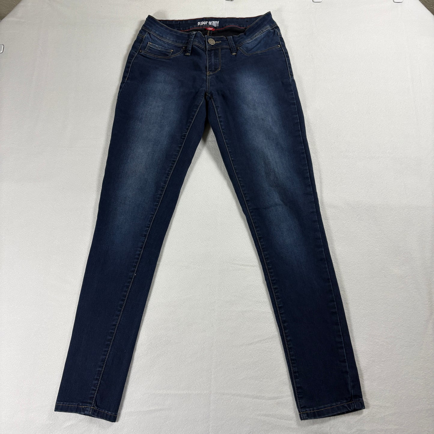 YMI Jeans Womens Size 5 Blue Super Skinny Stretch Denim Y2K Streetwear 90s Cool!