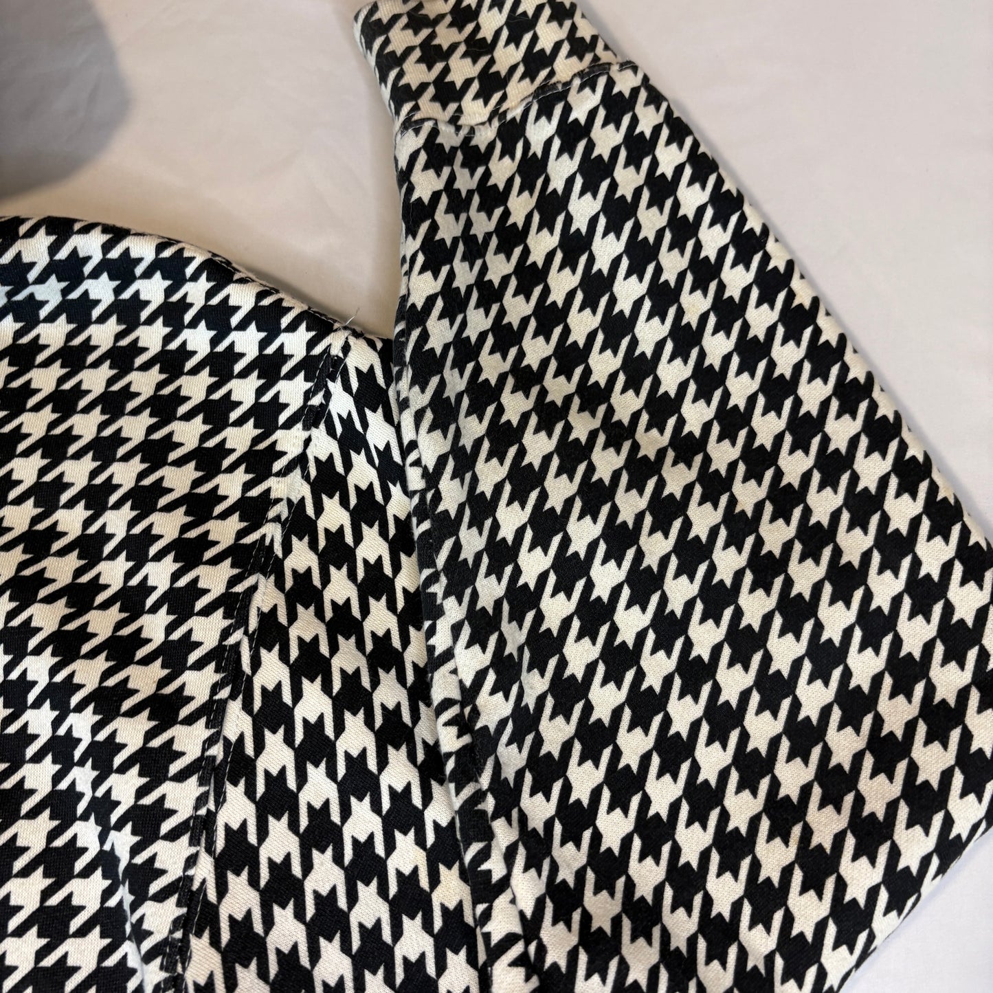 Independent Trading Company Men’s Black White Houndstooth Pullover Hoodie Size 2XL