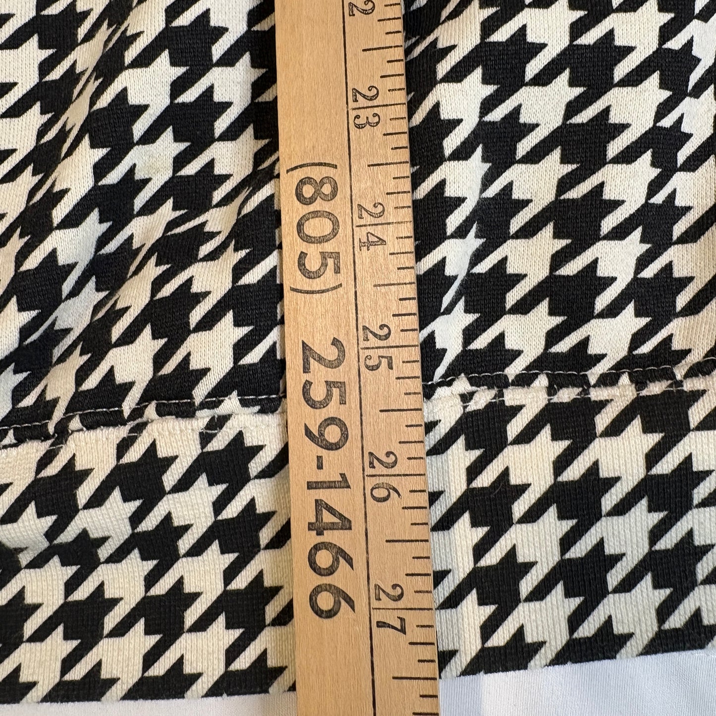 Independent Trading Company Men’s Black White Houndstooth Pullover Hoodie Size 2XL