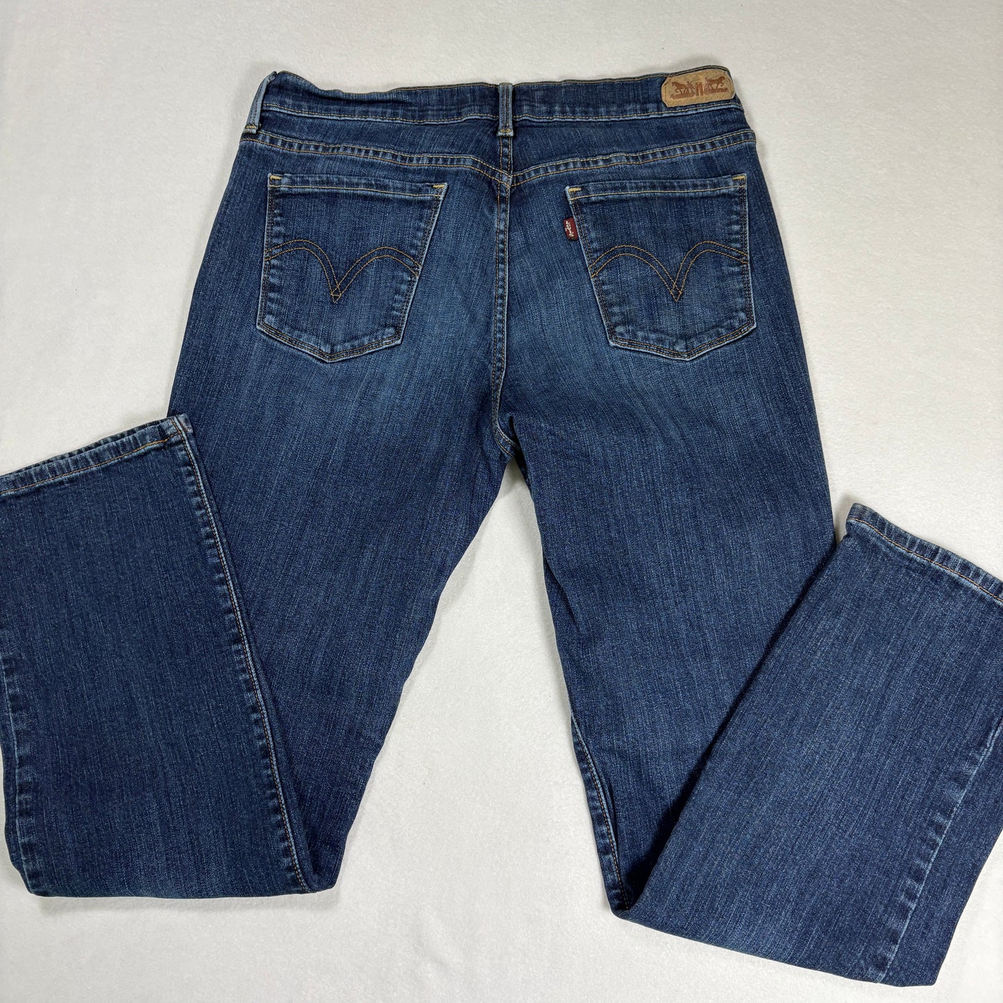 Levis Womens 505 Straight Leg Jeans 8 Blue Mid Rise Classic Denim Y2K Vintage