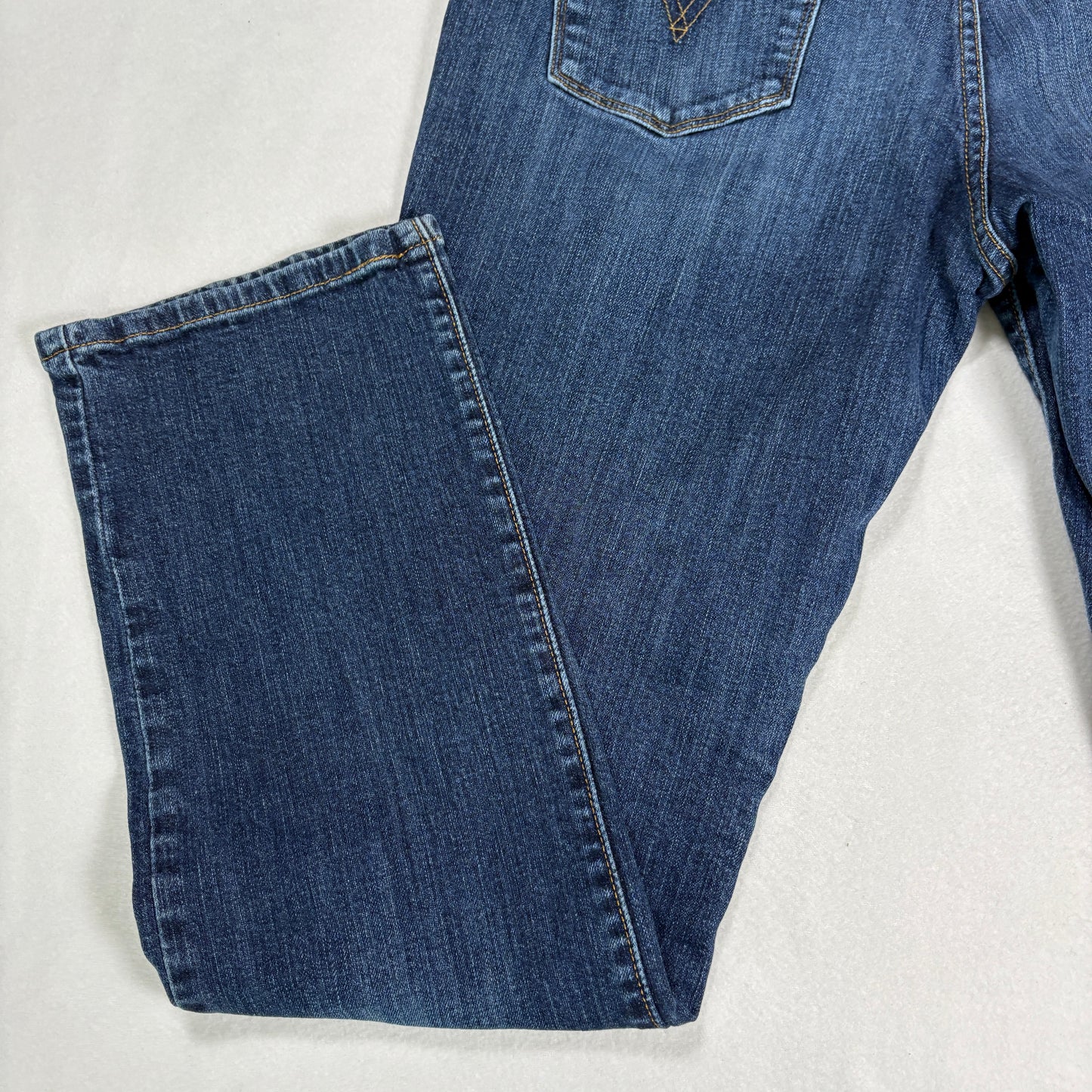 Levis Womens 505 Straight Leg Jeans 8 Blue Mid Rise Classic Denim Y2K Vintage