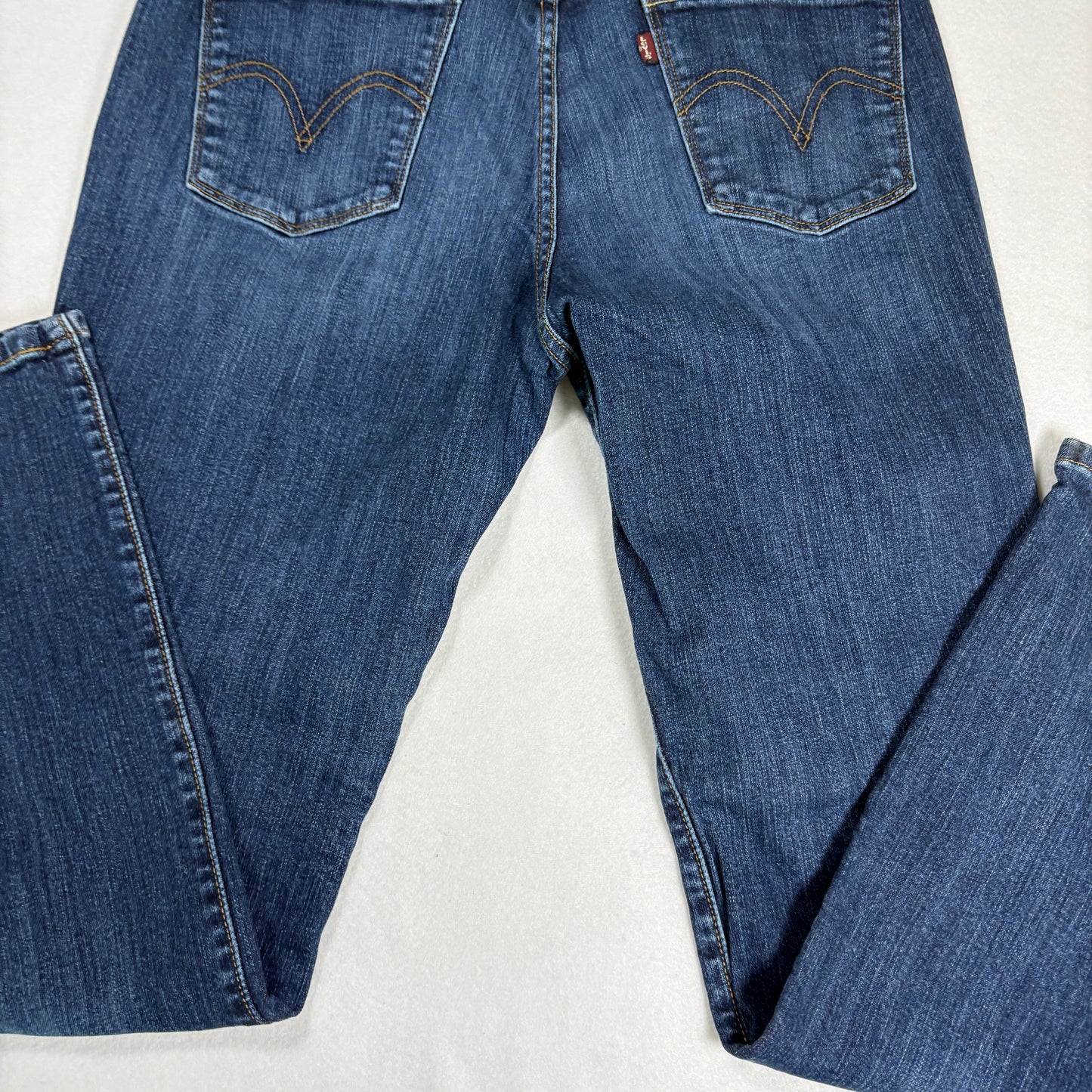 Levis Womens 505 Straight Leg Jeans 8 Blue Mid Rise Classic Denim Y2K Vintage