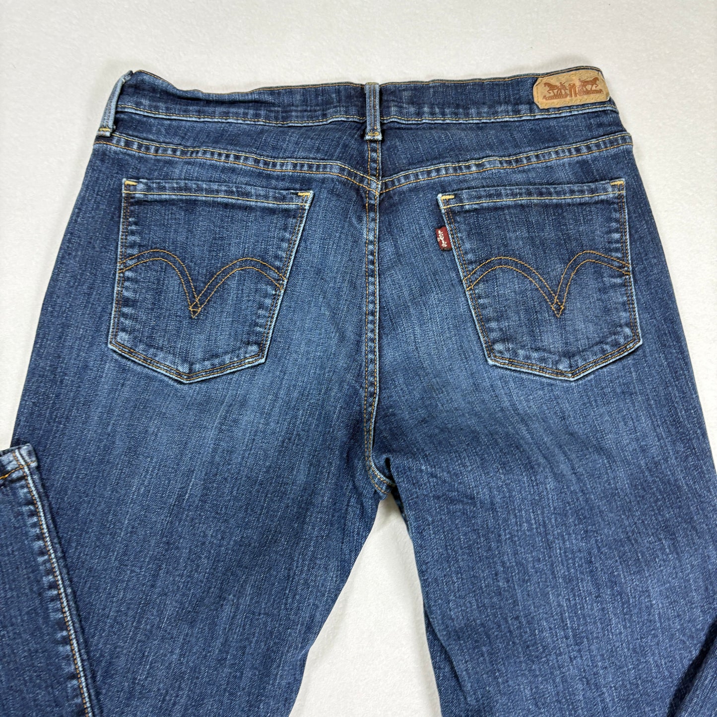 Levis Womens 505 Straight Leg Jeans 8 Blue Mid Rise Classic Denim Y2K Vintage