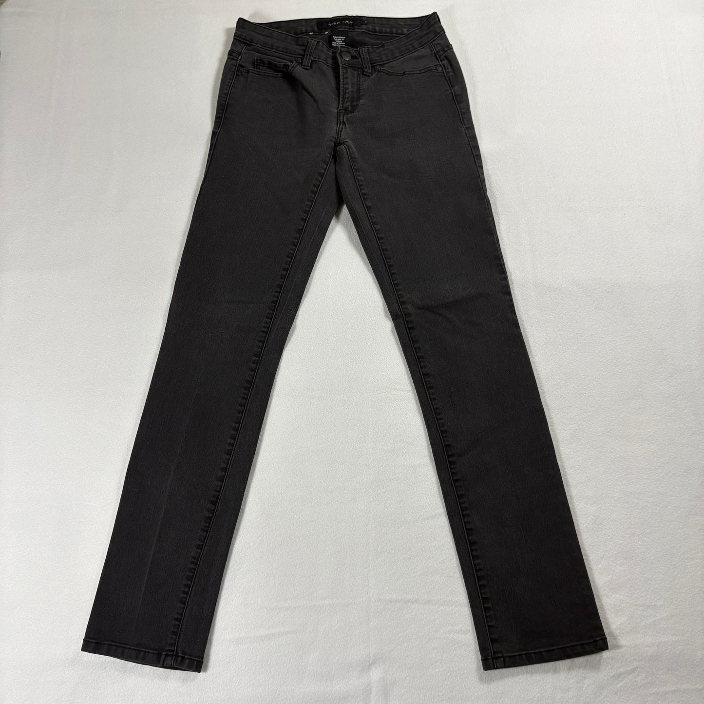 Calvin Klein Jeans Womens Size 2 Black Skinny Stretch Denim Y2K Retro 90s Style