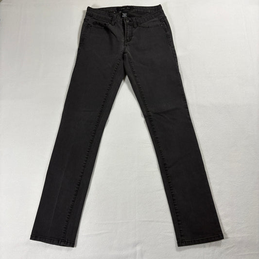 Calvin Klein Jeans Womens Size 2 Black Skinny Stretch Denim Y2K Retro 90s Style