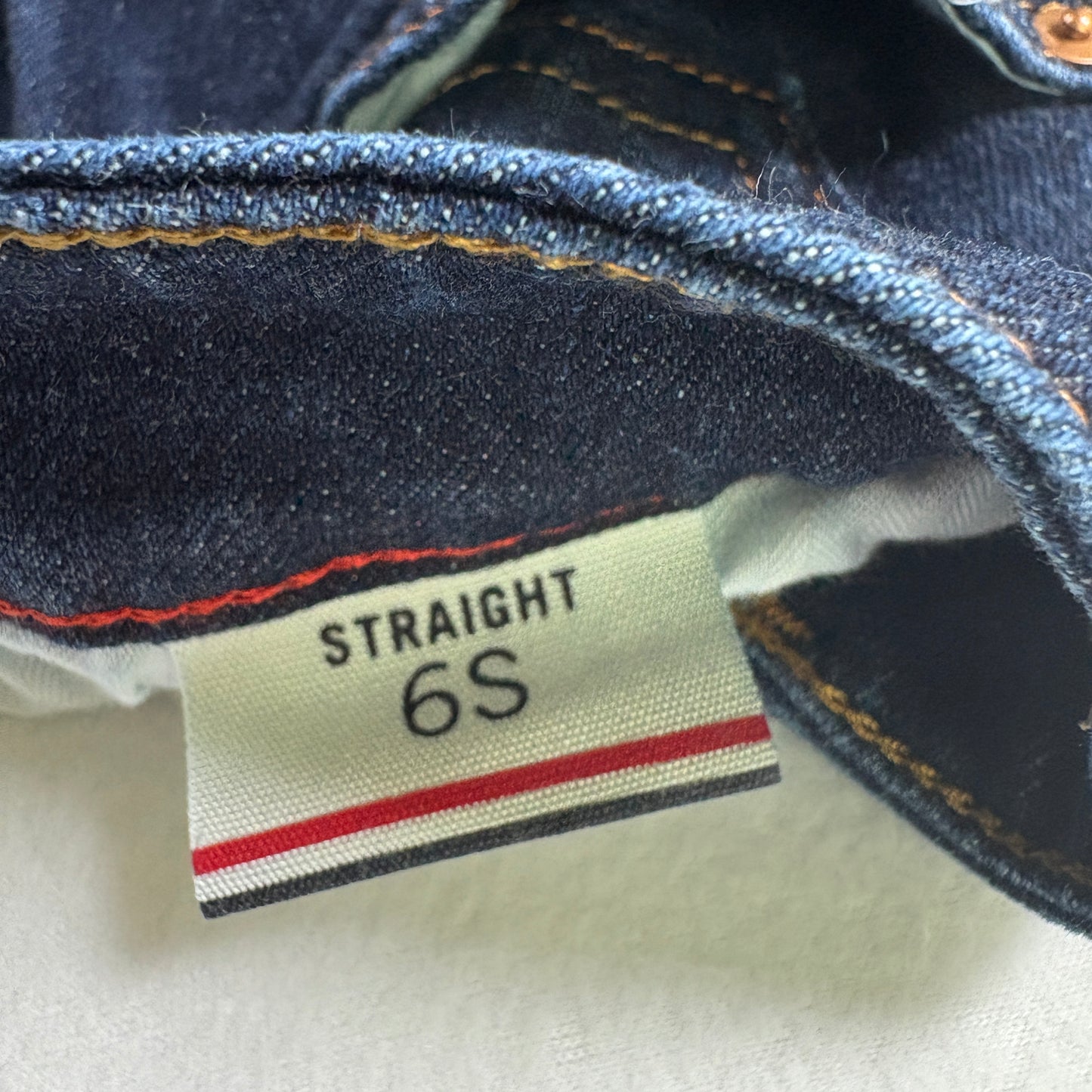Tommy Hilfiger Womens Straight Jeans 6S Dark Wash Denim Classic Y2K Vintage