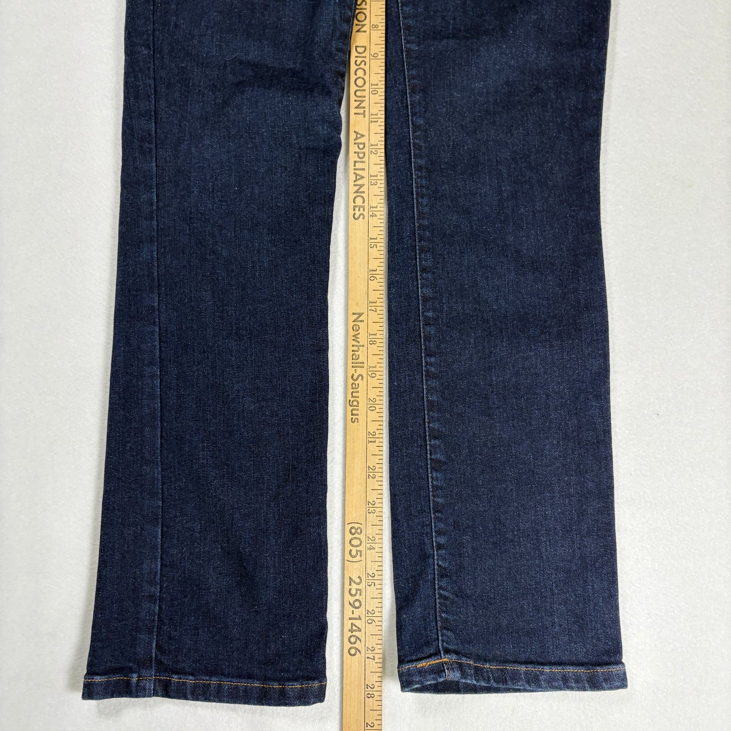 Tommy Hilfiger Womens Straight Jeans 6S Dark Wash Denim Classic Y2K Vintage