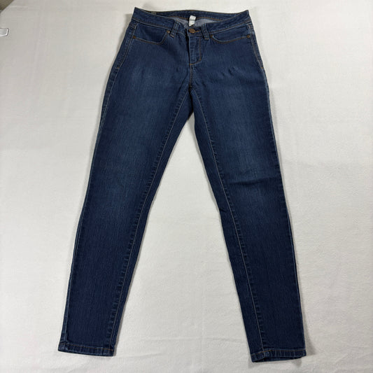 LC Lauren Conrad Jeans Womens Size 2 Blue Skinny Stretch Denim Y2K 90s Fit!