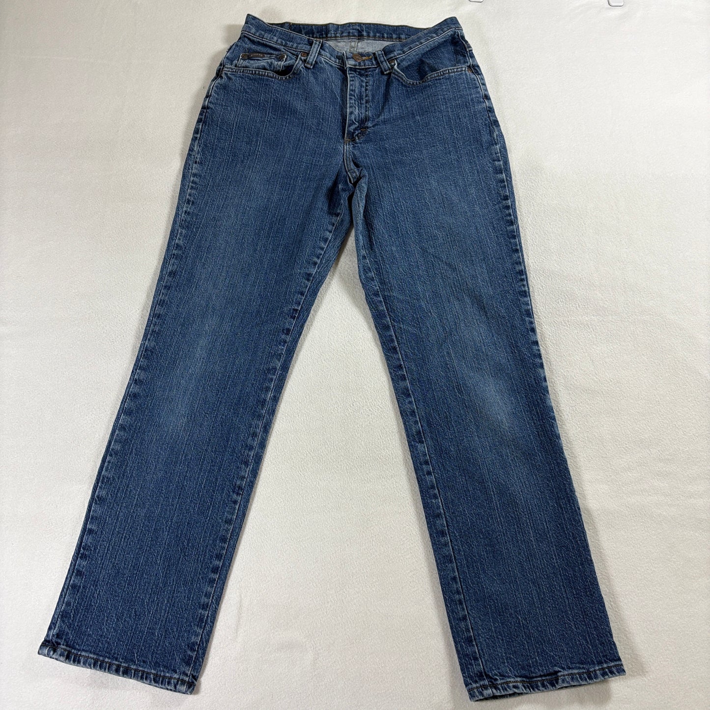 Straight Leg Jeans Riders By Lee 10M Fits Like 28X29 Blue Denim Classic Fit