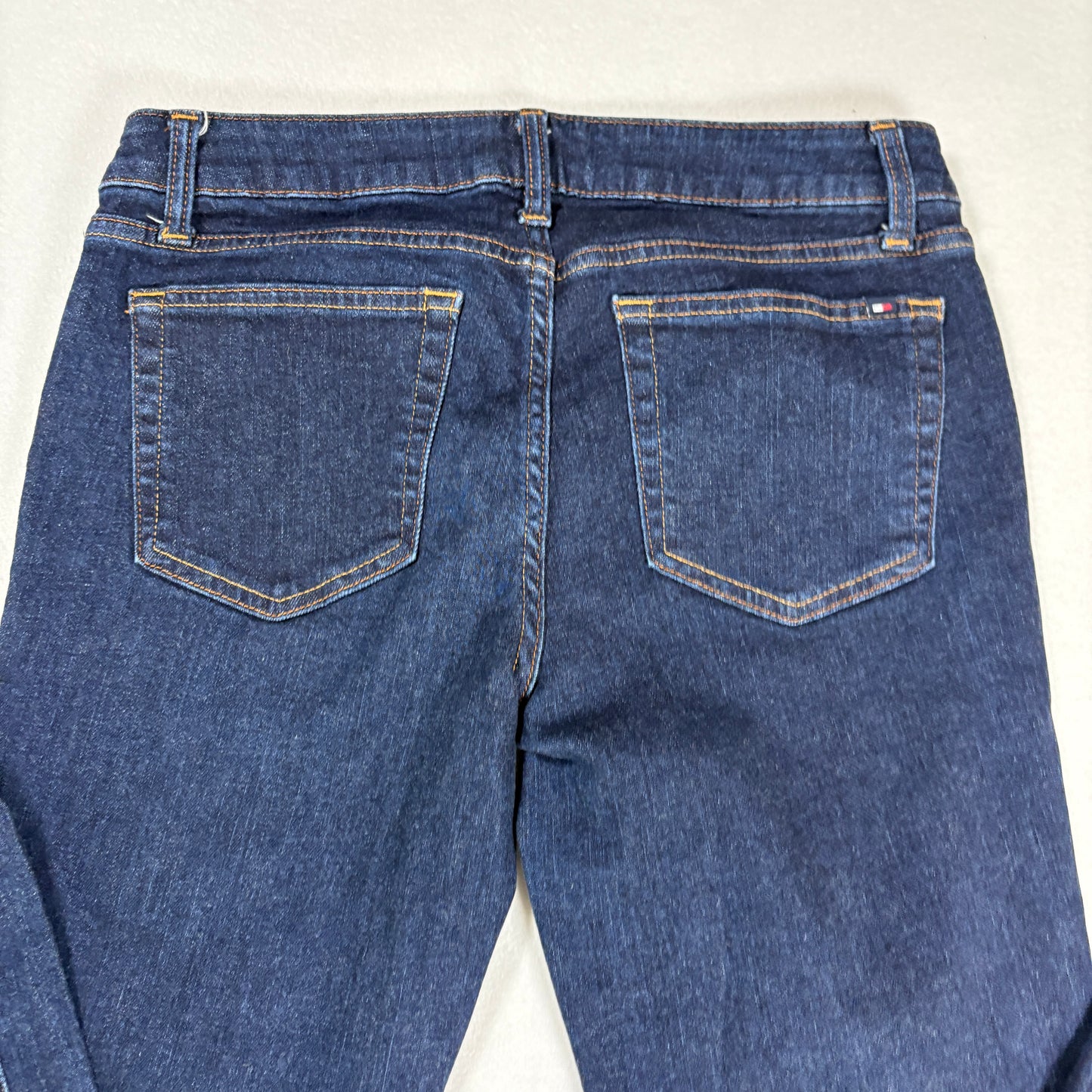 Tommy Hilfiger Womens Straight Jeans 6S Dark Wash Denim Classic Y2K Vintage