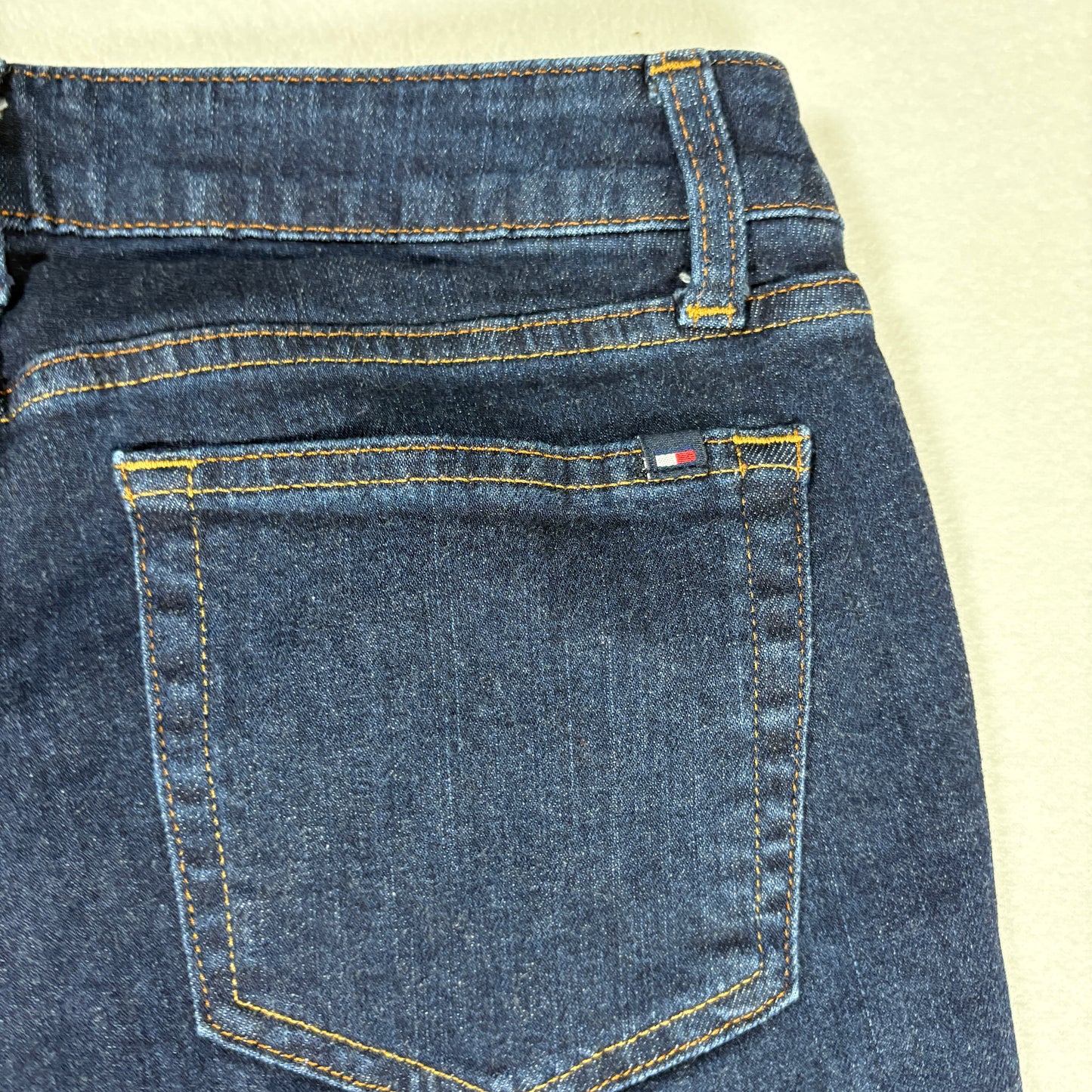 Tommy Hilfiger Womens Straight Jeans 6S Dark Wash Denim Classic Y2K Vintage