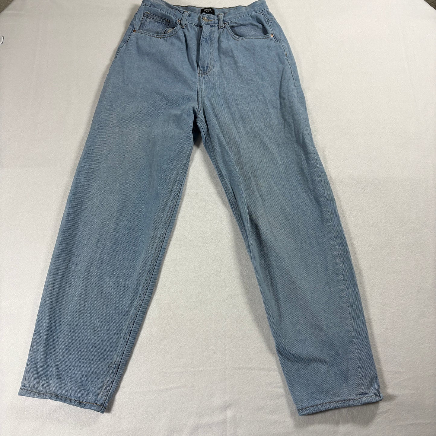 Simple Society Jeans Womens Size 5 27 Light Blue Straight Mom Y2K 90s Vintage OG