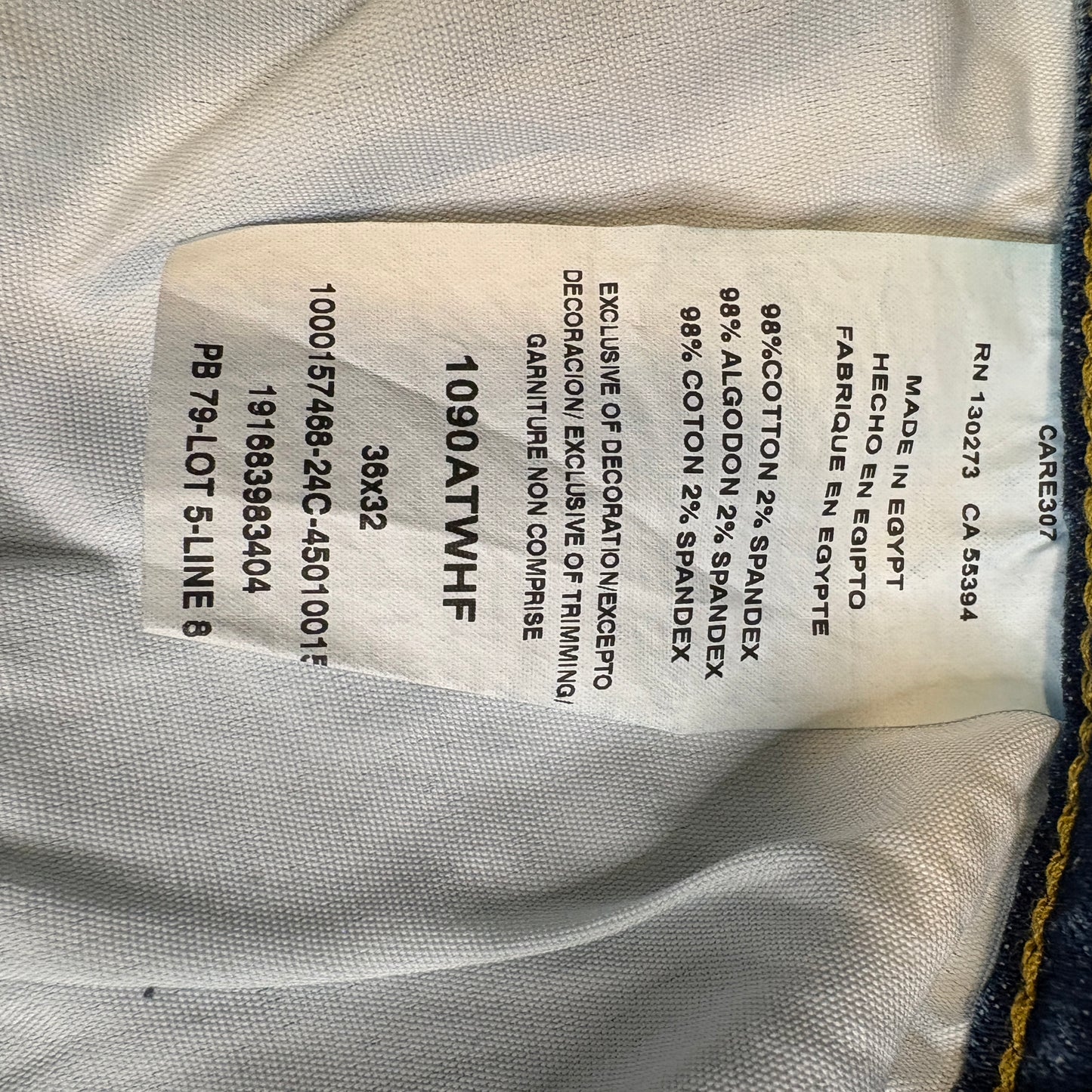 Wrangler Premium Quality Blue Jeans Men’s 36x32 Comfort Guaranteed Stretch Denim