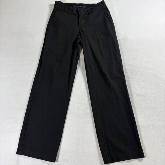 Workwear Straight Leg Pants Dickies Flex Black Uniform Tag 80 Fits Like 28X28