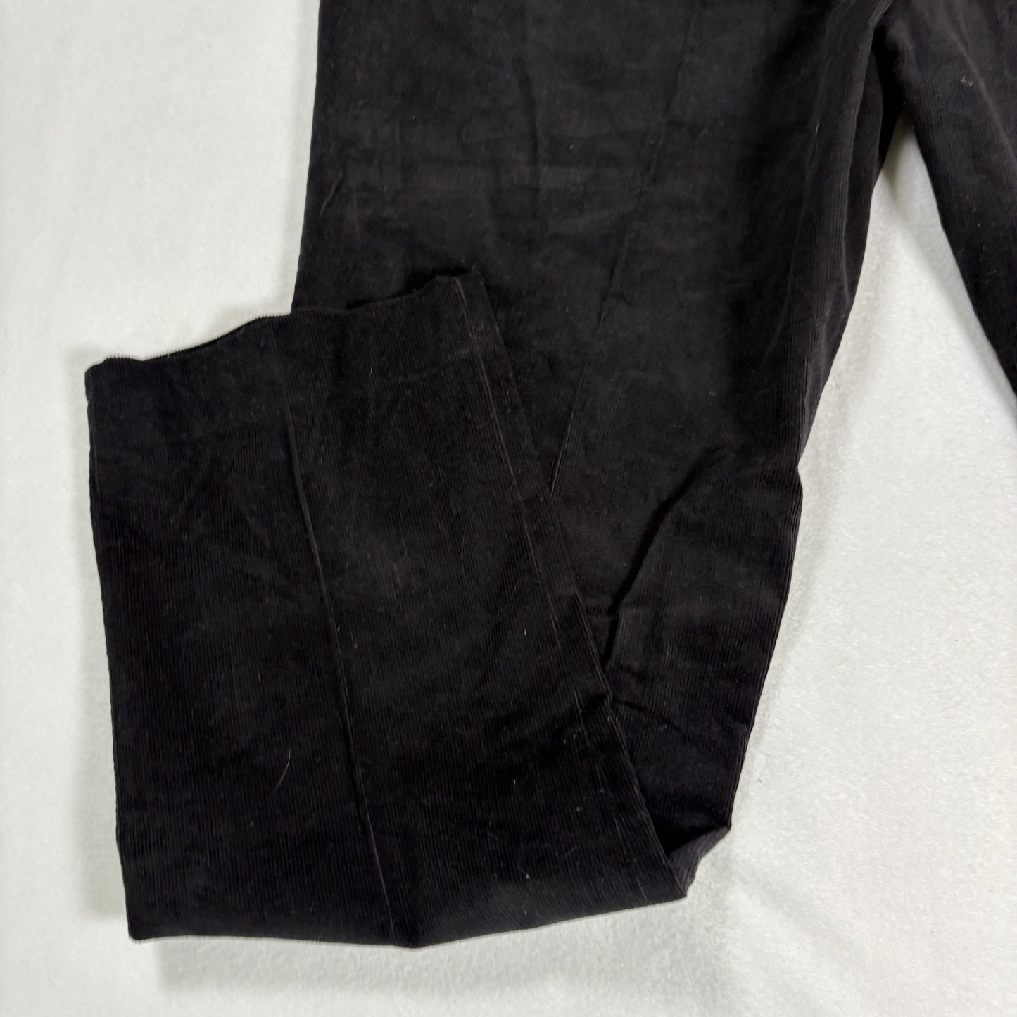 Perry Ellis Mens Slim Fit Corduroy Pants 38x30 Black Stretch Dress Casual NWT