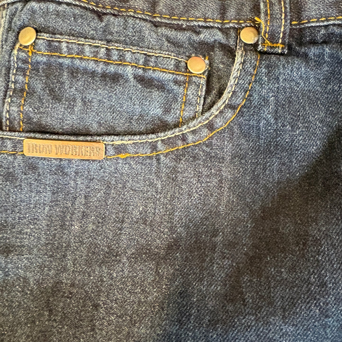 Iron Workers USA 36 Reinforced Motorcycle Jeans Kevlar Lining Protective Riding Pants