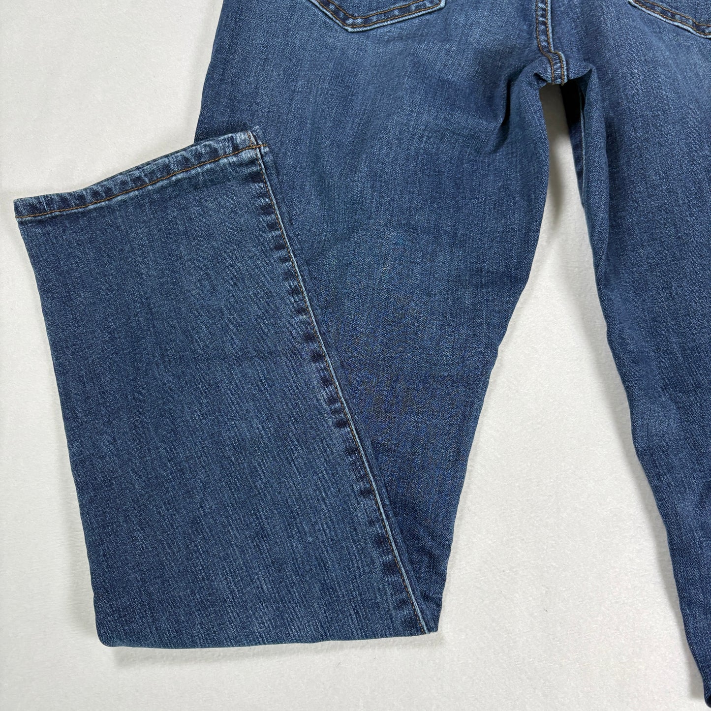 Lee Womens Straight Leg Jeans 8 Blue Flex Motion Mid Rise Regular Fit Stretch