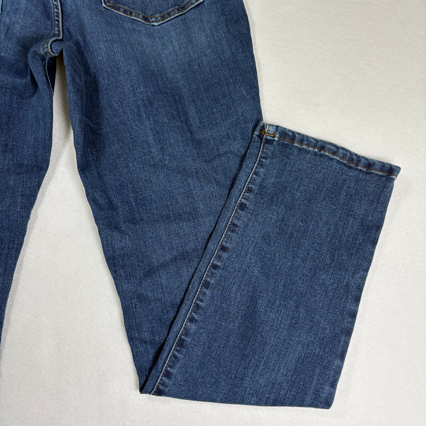 Lee Womens Straight Leg Jeans 8 Blue Flex Motion Mid Rise Regular Fit Stretch