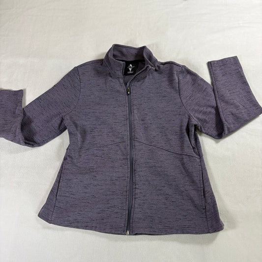 Athleisure Zip Jacket Womens XL Skechers Purple Active Lightweight Full Zip