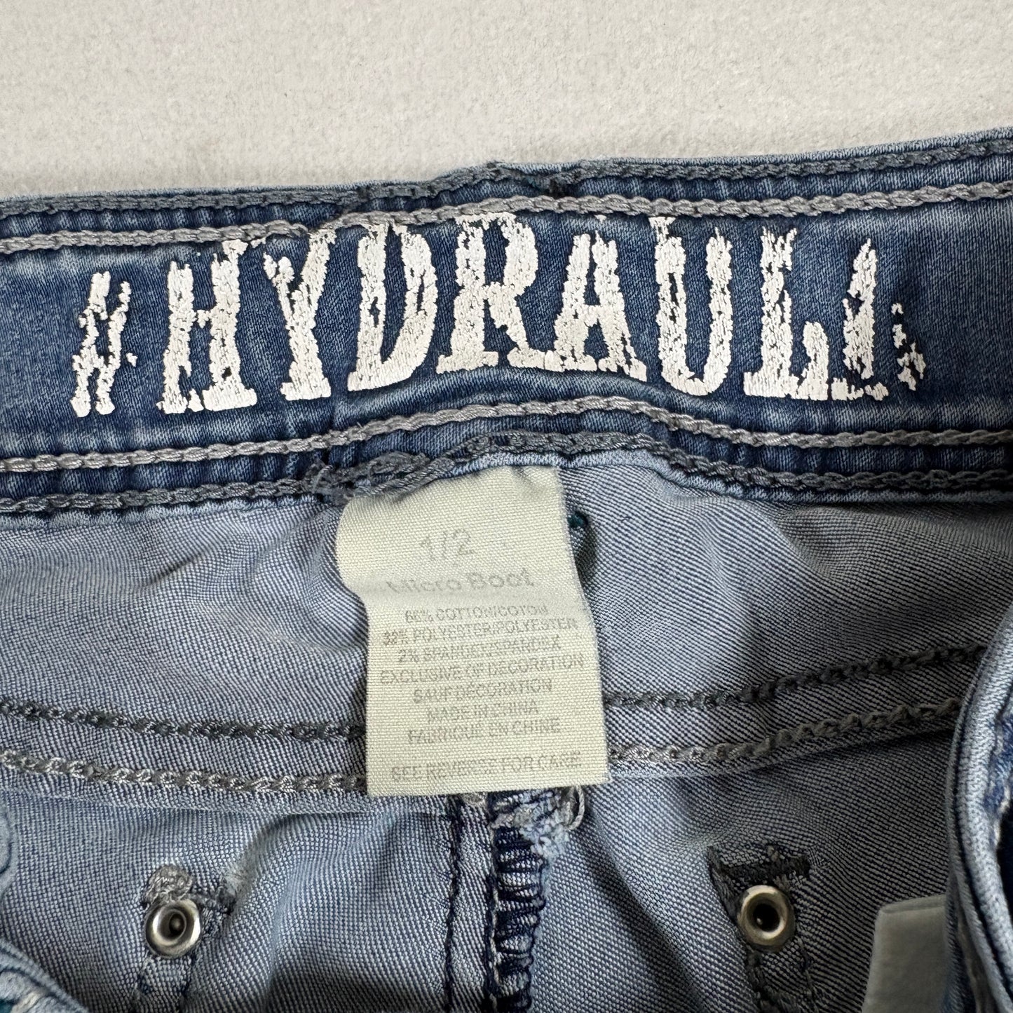 Hydraulic Womens Jeans Size 4/5 Bootcut Stretch Blue Denim Y2K Vintage Style