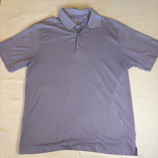 Cutter & Buck Men’s XL Polo Shirt Lavender Purple Golf Performance Moisture Wicking