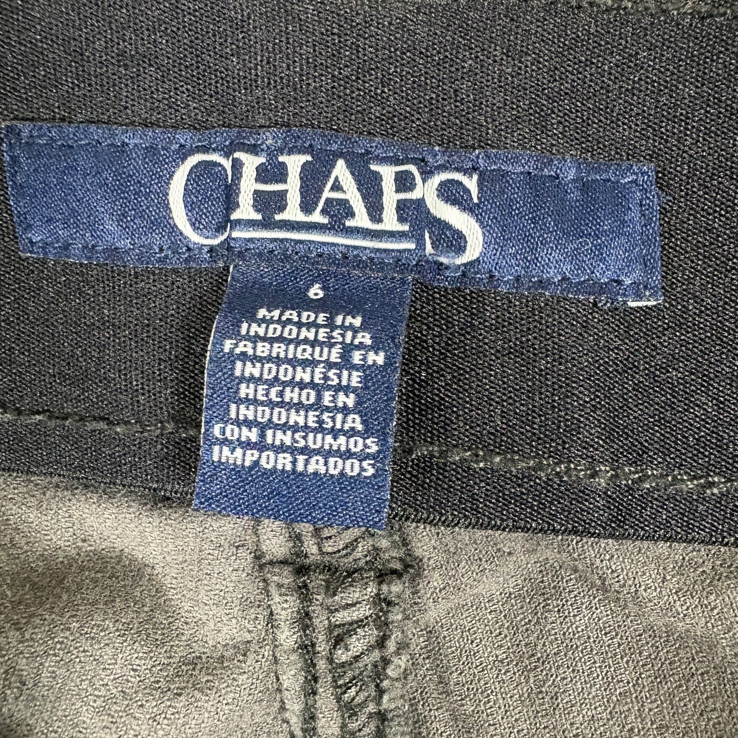 Chaps Womens Size 6 Brown Corduroy Pants Classic Mid Rise Straight Leg