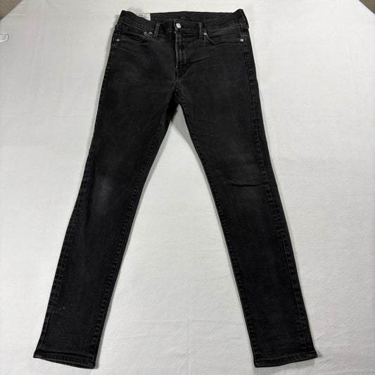 H&M Jeans Mens 34x32 Skinny Fit Black Stretch Denim Casual Everyday Wear ModernX