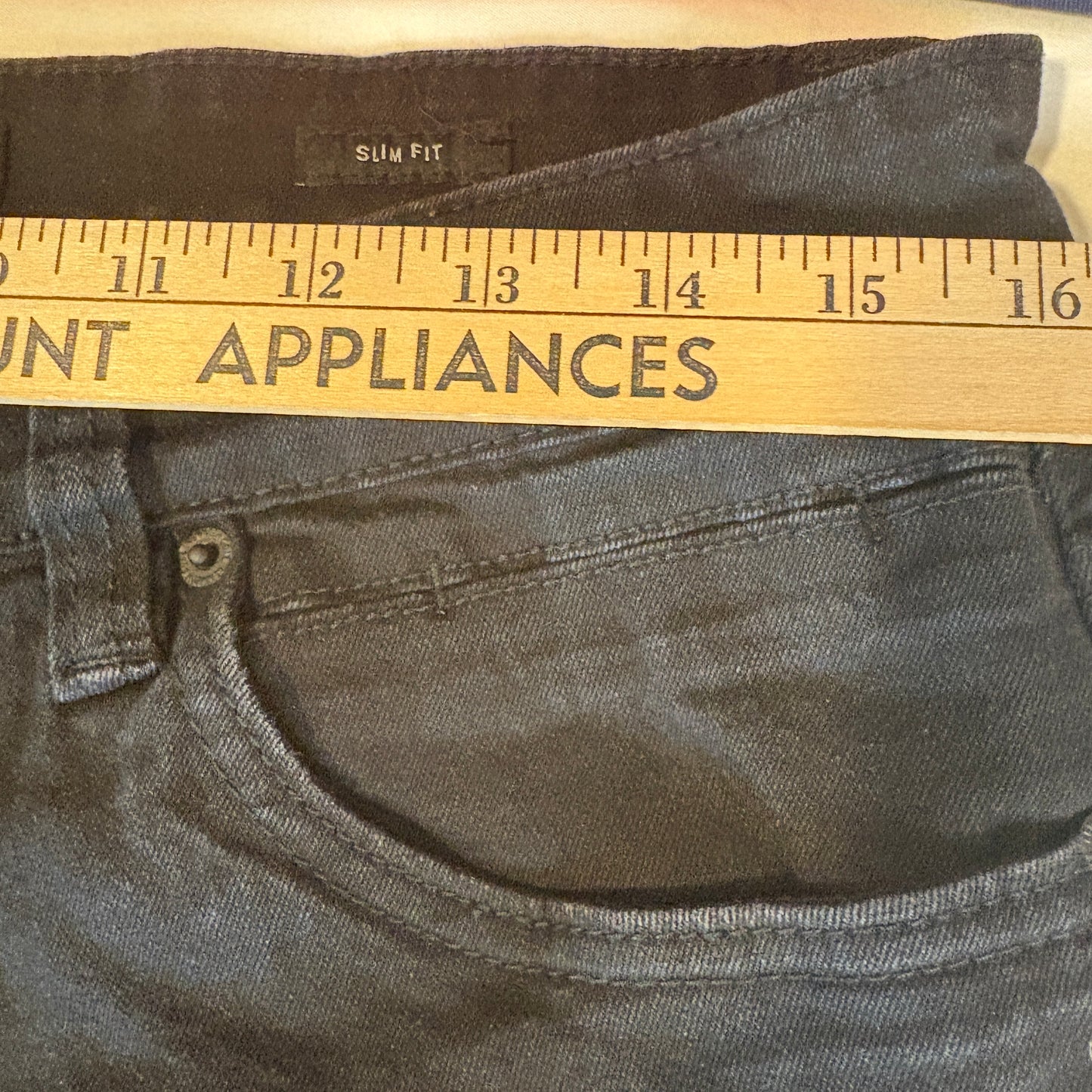 Kenneth Cole New York Slim Fit Jeans Black Denim Pants Men’s 32x32 Modern Casual