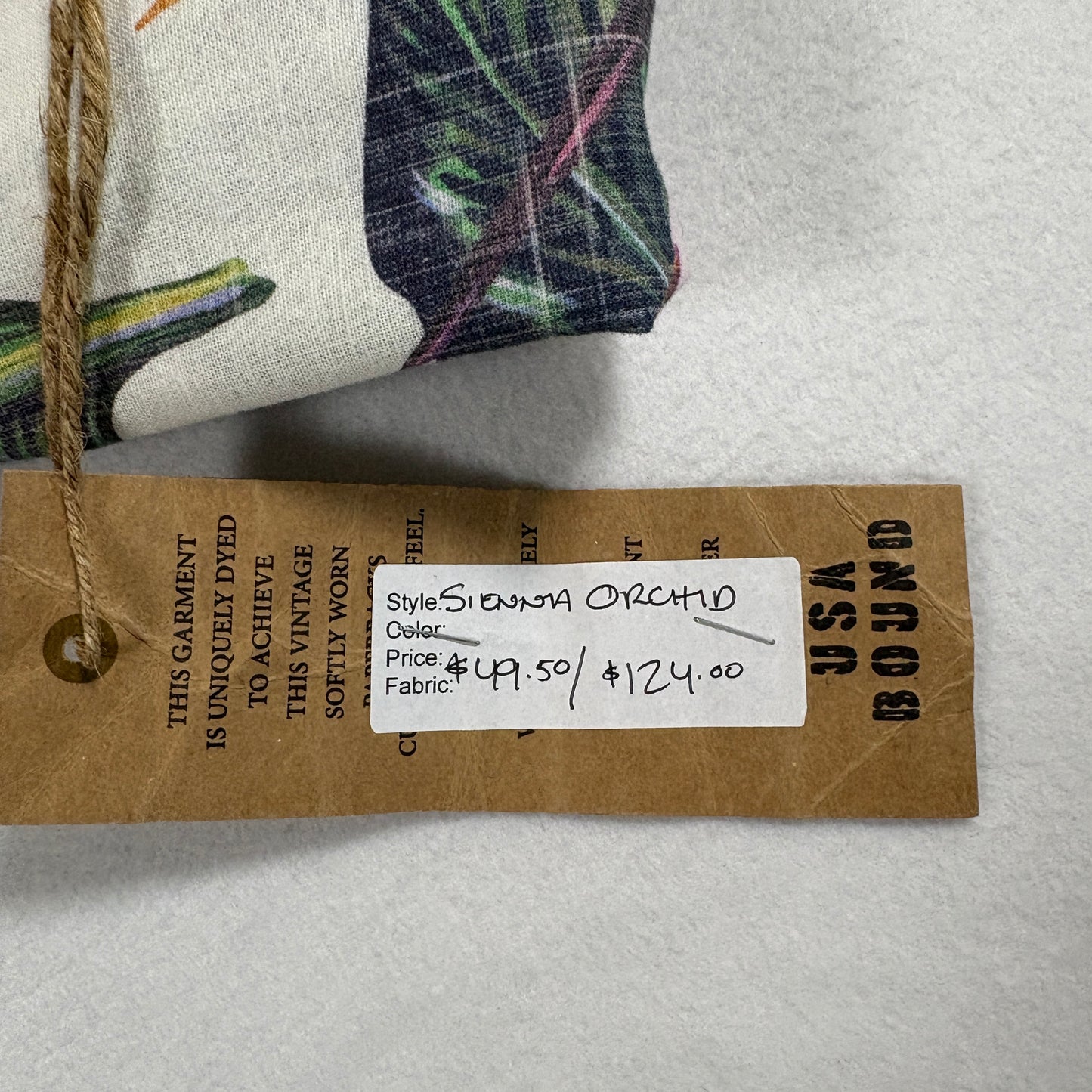 Original Paperbacks Mens Hawaiian Shirt Medium Orchid Floral Aloha Summer NWT