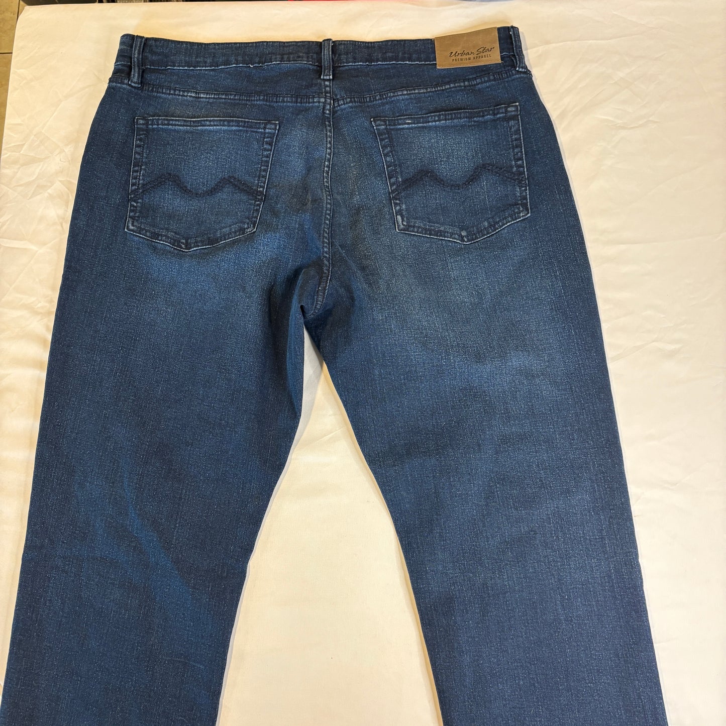 Urban Star Premium Apparel Men's Jeans Blue Size 40x30 Stretch Cotton Spandex