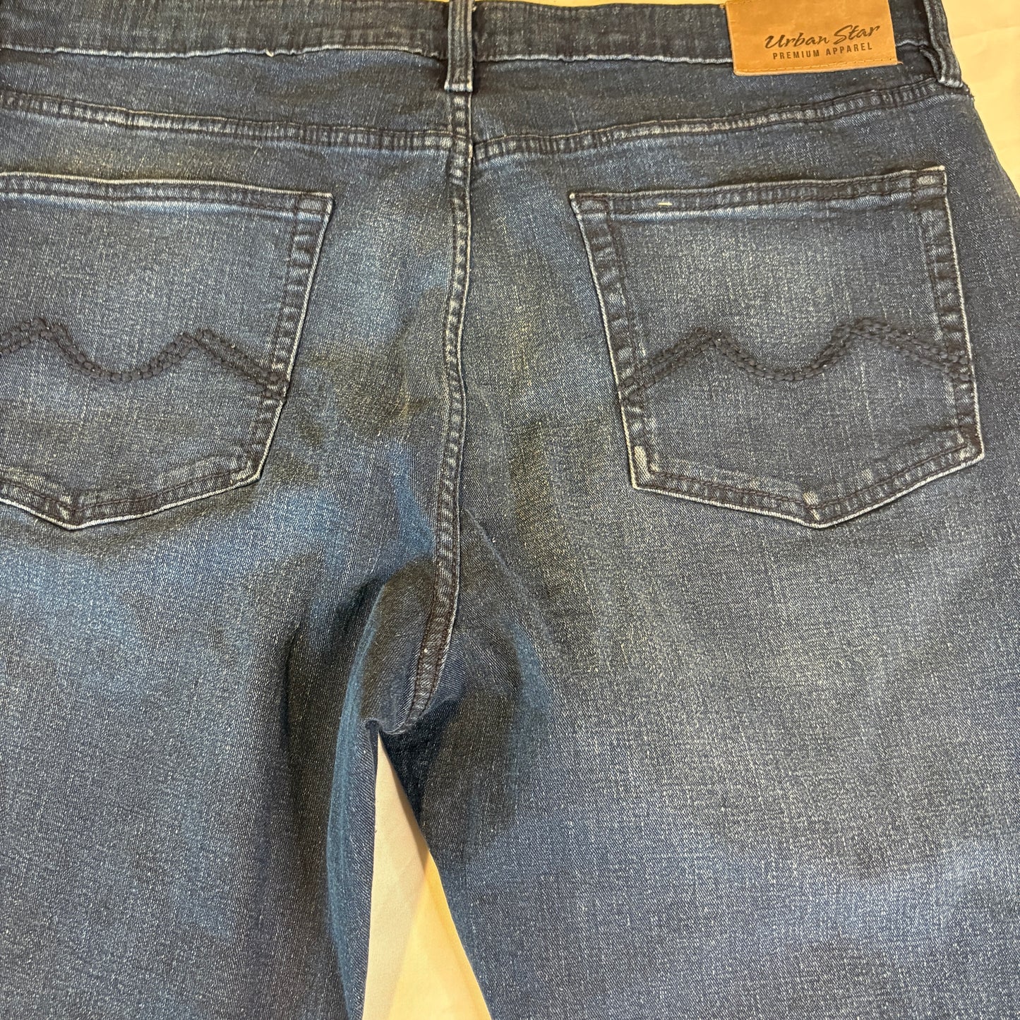 Urban Star Premium Apparel Men's Jeans Blue Size 40x30 Stretch Cotton Spandex