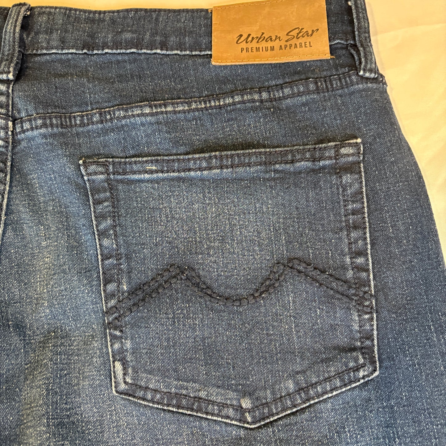 Urban Star Premium Apparel Men's Jeans Blue Size 40x30 Stretch Cotton Spandex