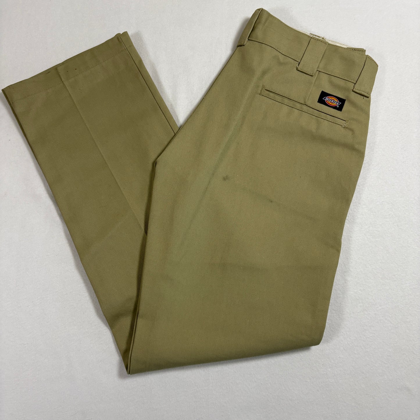 Dickies mens work pants 32x32 Khaki Slim Straight Fit 873 Chino Skate Y2K