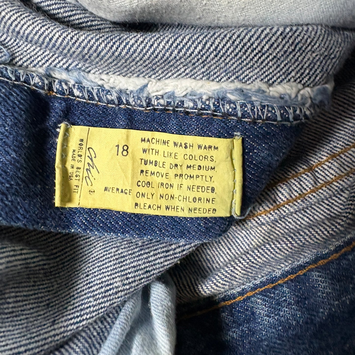 Chic Womens Baggy High Rise Mom Jeans Size 18 Vintage 90s Grunge Made USA