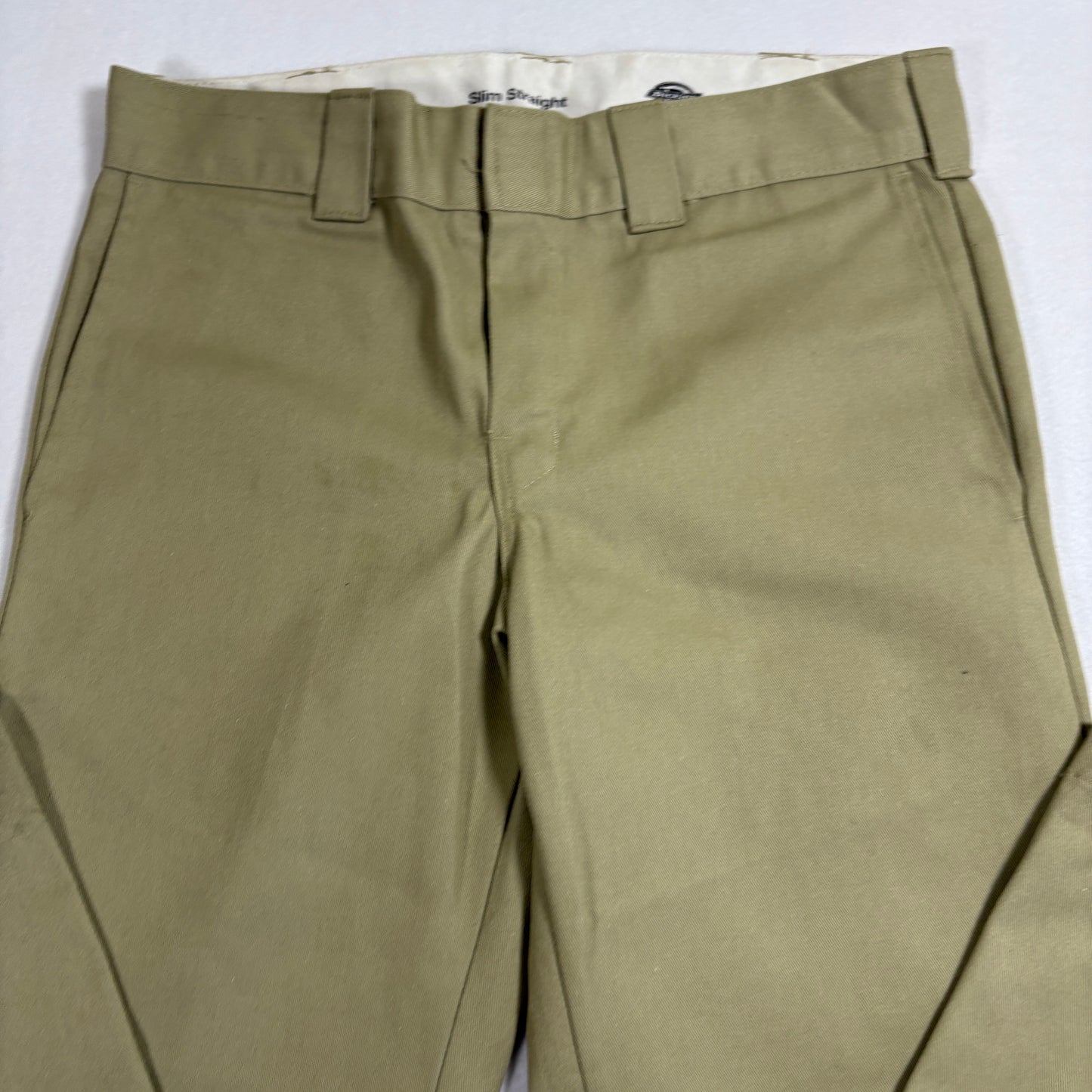 Dickies mens work pants 32x32 Khaki Slim Straight Fit 873 Chino Skate Y2K