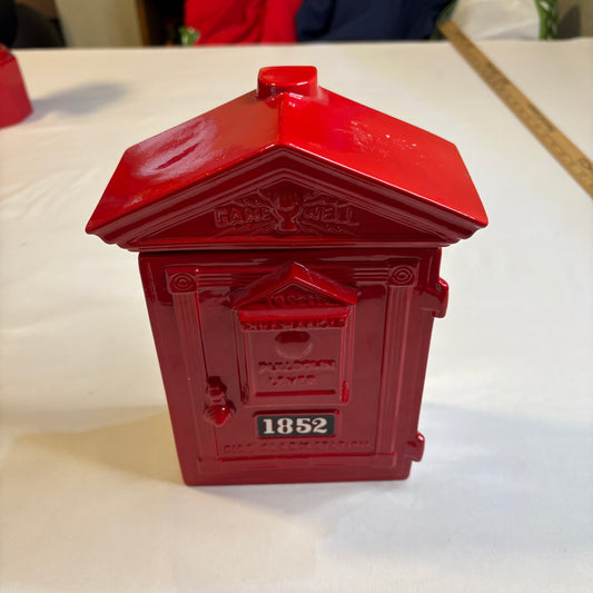 Lionstone Fire Alarm Call Box Decanter No. 8 Union Made USA Firefighter