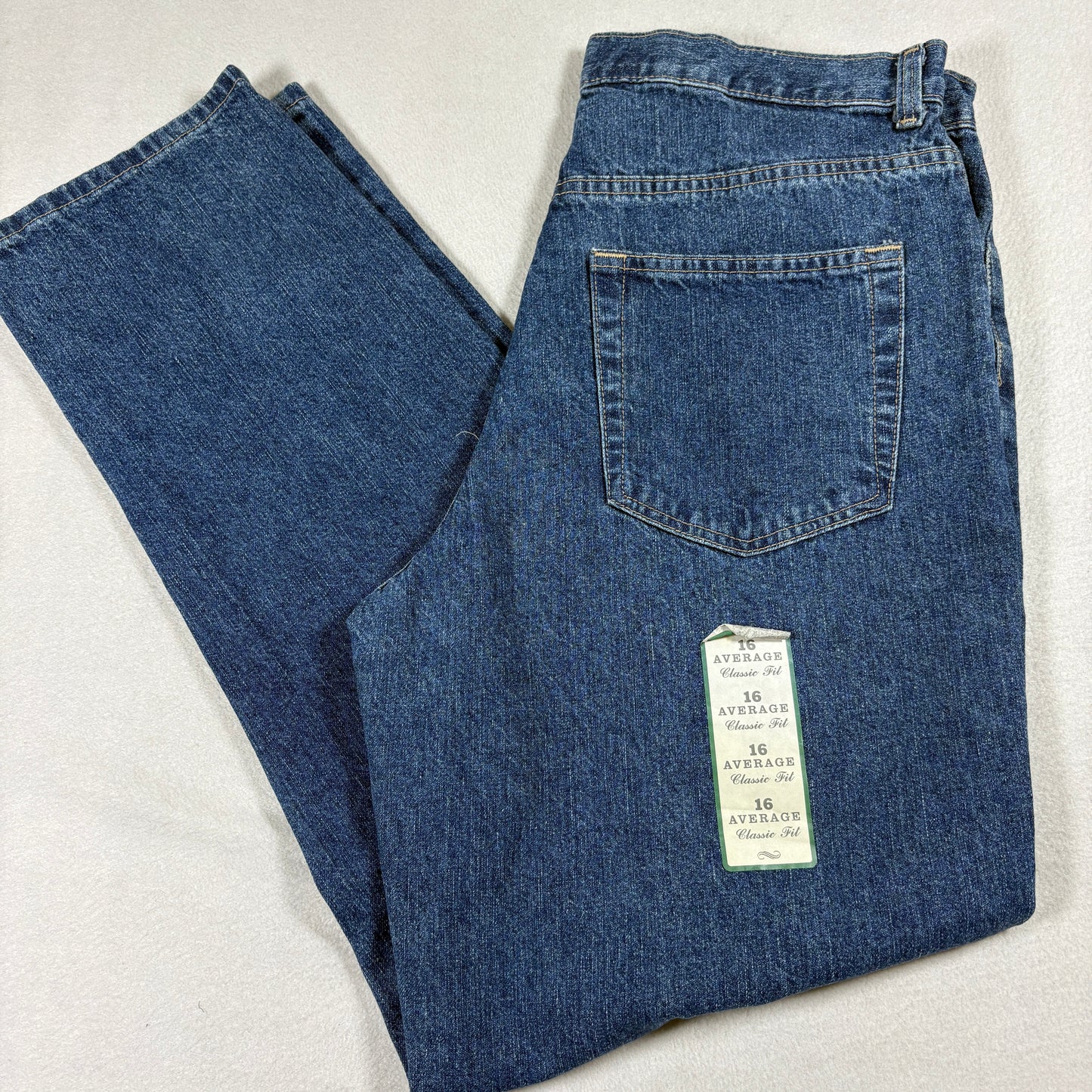 Merona Womens Classic Fit Jeans 16A NWT Blue Denim Baggy 90s Vintage Grunge