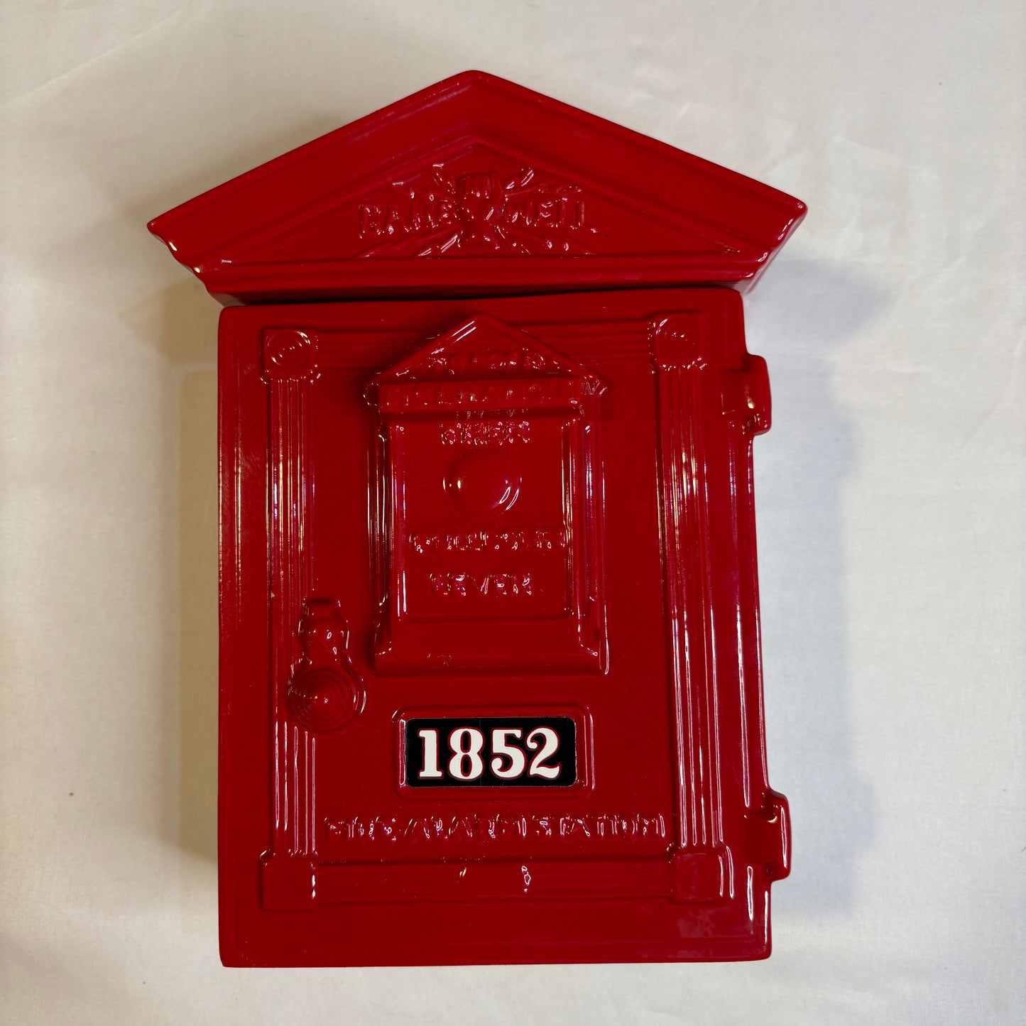 Lionstone Fire Alarm Call Box Decanter No. 8 Union Made USA Firefighter
